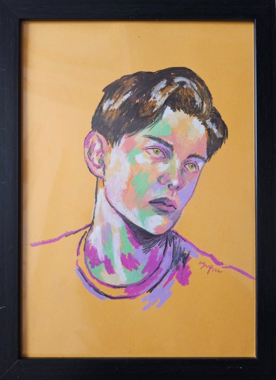 Oil Pastel Portrait