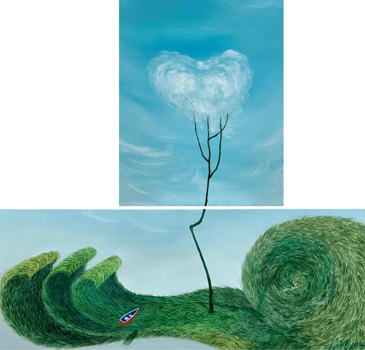 구름나무 No. 63_ 소망의 섬 (상,하) 
Cloud tree No.63_ island of hope